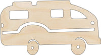 Camper Wood Craft Shape - Laser Cut Baltic Birch Unfinished DIY Wood Art Supplies CAR86 - The Wood Shape Store