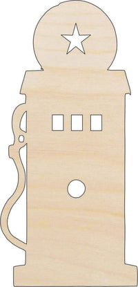 Gas Pump Wood Craft Shape - Laser Cut Baltic Birch Unfinished DIY Wood Art Supplies CAR88 - The Wood Shape Store