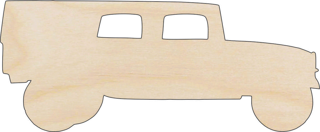 Military Truck - Laser Cut Out Unfinished Wood Craft Shape CAR8