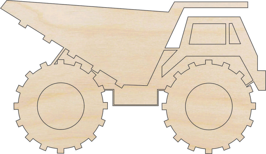 Car Dump Truck - Laser Cut Out Unfinished Wood Craft Shape CAR97