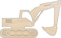 Front Loader Wood Craft Shape - Laser Cut Baltic Birch Unfinished DIY Wood Art Supplies CAR99 - The Wood Shape Store