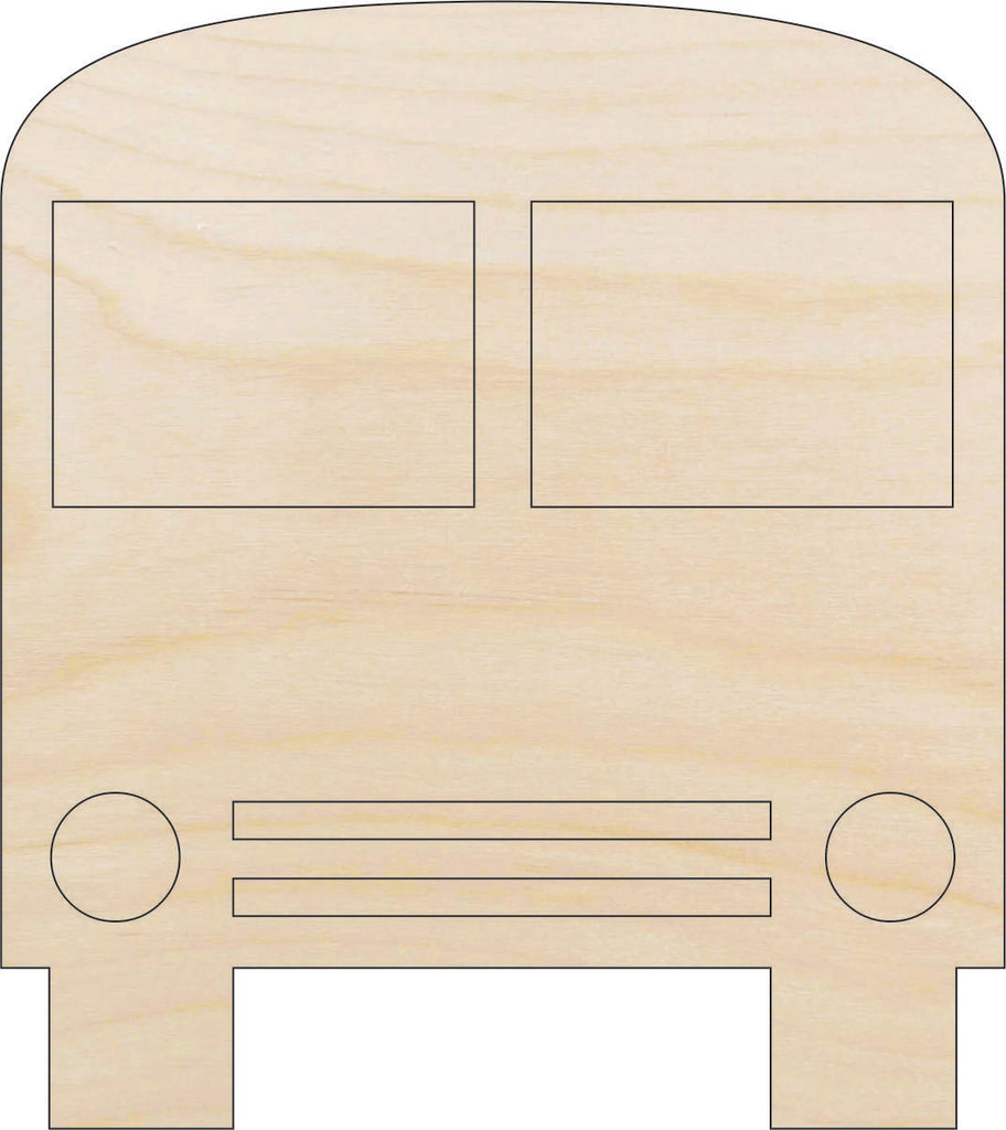 Schoolbus - Laser Cut Out Unfinished Wood Craft Shape CAR9