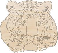 Tiger Wood Craft Shape - Laser Cut Baltic Birch Unfinished DIY Wood Art Supplies CAT11 - The Wood Shape Store