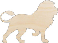 Lion Wood Craft Shape - Laser Cut Baltic Birch Unfinished DIY Wood Art Supplies CAT13 - The Wood Shape Store