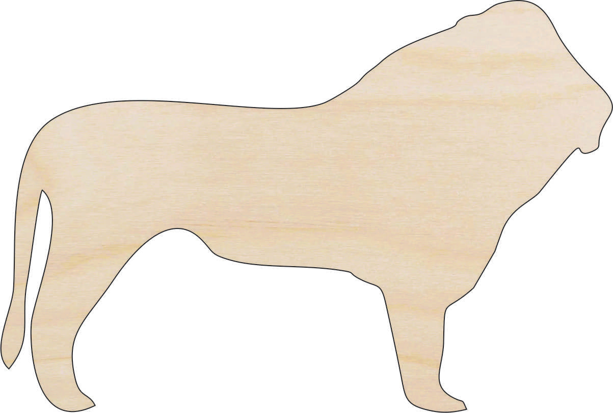 Cat Lion - Laser Cut Out Unfinished Wood Craft Shape CAT17 Cat Lion - Laser Cut Out Unfinished Wood Craft Shape CAT17