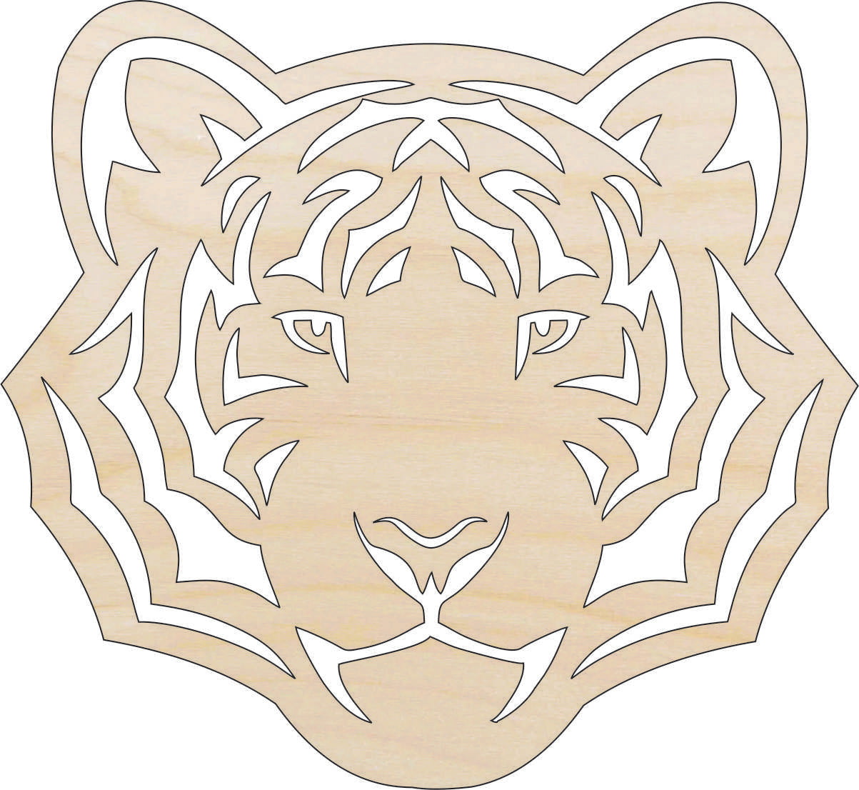 Cat Tiger - Laser Cut Out Unfinished Wood Craft Shape CAT193 Cat Tiger - Laser Cut Out Unfinished Wood Craft Shape CAT193