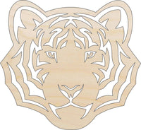 Tiger Wood Craft Shape - Laser Cut Baltic Birch Unfinished DIY Wood Art Supplies CAT193 - The Wood Shape Store