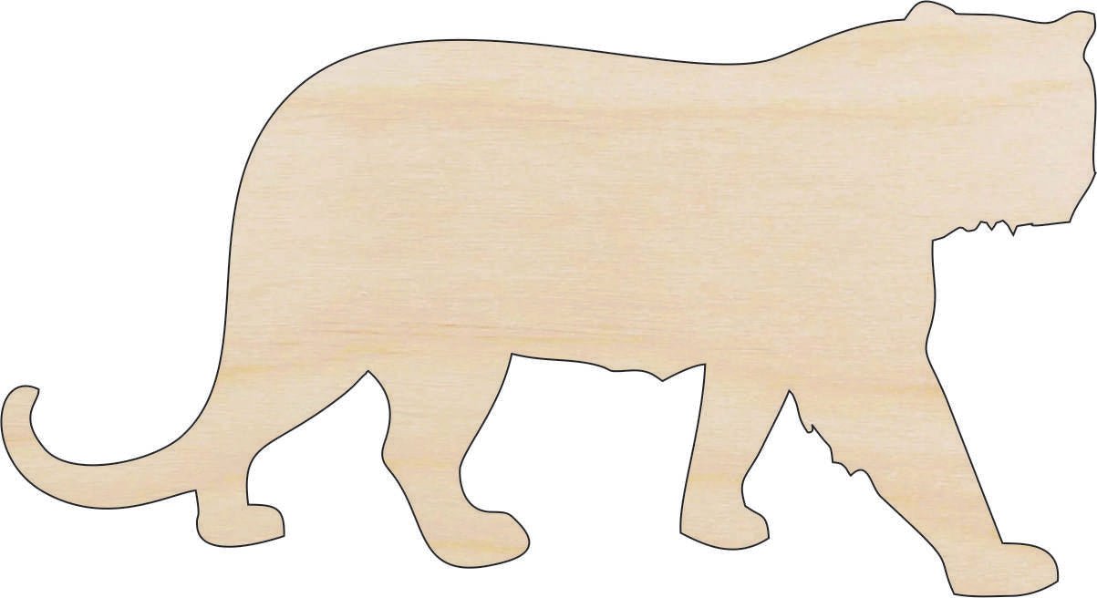 Cat Wood Craft Shape - Laser Cut Baltic Birch Unfinished DIY Wood Art Supplies CAT19 - The Wood Shape Store
