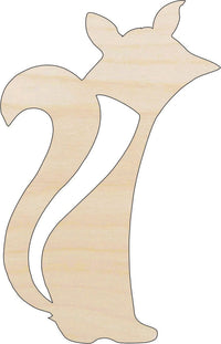 Cat Wood Craft Shape - Laser Cut Baltic Birch Unfinished DIY Wood Art Supplies CAT1 - The Wood Shape Store