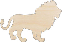Lion Wood Craft Shape - Laser Cut Baltic Birch Unfinished DIY Wood Art Supplies CAT39 - The Wood Shape Store