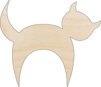 Cat Wood Craft Shape - Laser Cut Baltic Birch Unfinished DIY Wood Art Supplies CAT40 - The Wood Shape Store