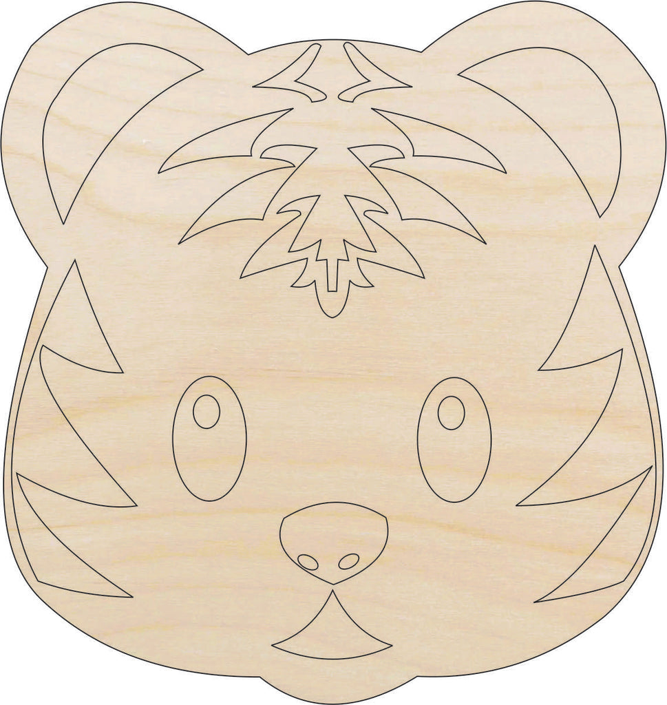 Cat Tiger - Laser Cut Out Unfinished Wood Craft Shape CAT6