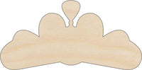 Crown Wood Craft Shape - Laser Cut Baltic Birch Unfinished DIY Wood Art Supplies CLT100 - The Wood Shape Store