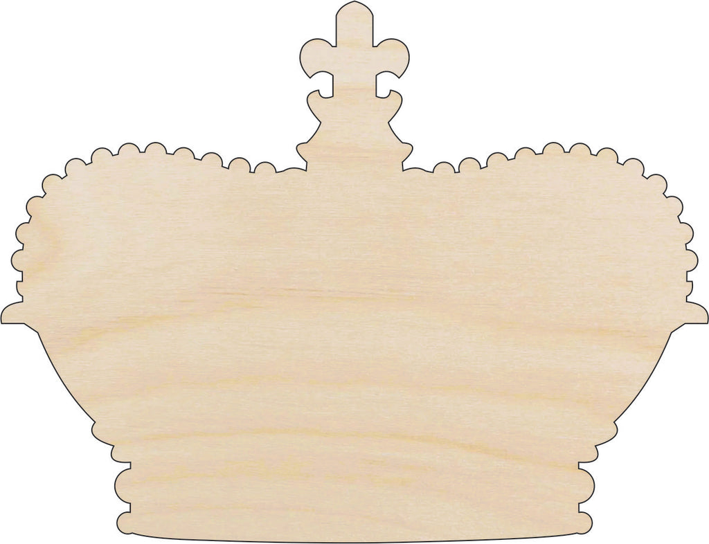 Crown - Laser Cut Out Unfinished Wood Craft Shape CLT104