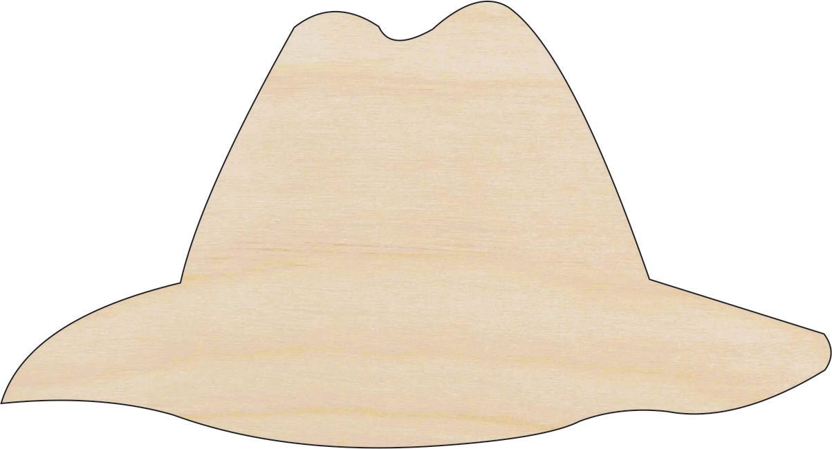 Hat Wood Craft Shape - Laser Cut Baltic Birch Unfinished DIY Wood Art Supplies CLT105 - The Wood Shape Store
