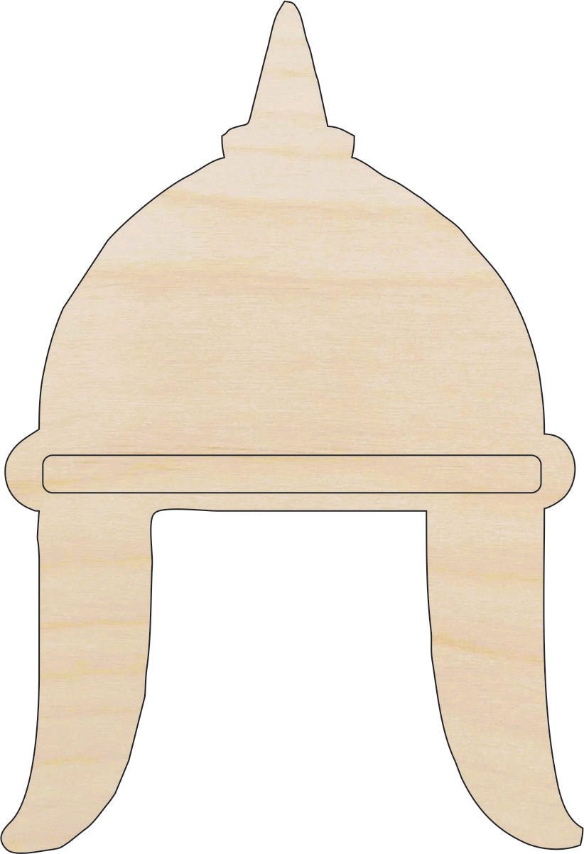 Helmet Wood Craft Shape - Laser Cut Baltic Birch Unfinished DIY Wood Art Supplies CLT109 - The Wood Shape Store
