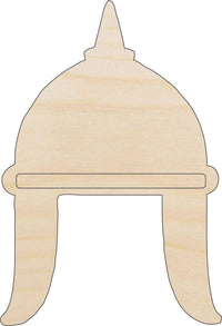 Helmet Wood Craft Shape - Laser Cut Baltic Birch Unfinished DIY Wood Art Supplies CLT109 - The Wood Shape Store