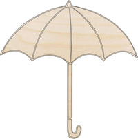 Parasol Wood Craft Shape - Laser Cut Baltic Birch Unfinished DIY Wood Art Supplies CLT10 - The Wood Shape Store