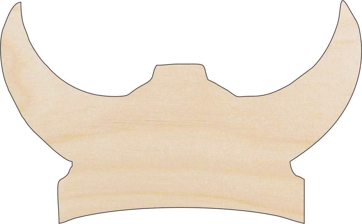 Helmet Wood Craft Shape - Laser Cut Baltic Birch Unfinished DIY Wood Art Supplies CLT117 - The Wood Shape Store