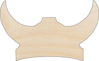 Helmet Wood Craft Shape - Laser Cut Baltic Birch Unfinished DIY Wood Art Supplies CLT117 - The Wood Shape Store