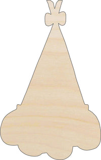 Birthday Hat Wood Craft Shape - Laser Cut Baltic Birch Unfinished DIY Wood Art Supplies CLT21 - The Wood Shape Store