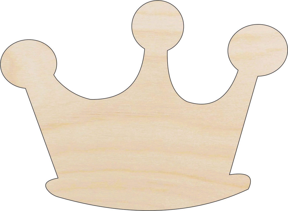 Crown - Laser Cut Out Unfinished Wood Craft Shape CLT23 Crown - Laser Cut Out Unfinished Wood Craft Shape CLT23