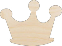 Crown Wood Craft Shape - Laser Cut Baltic Birch Unfinished DIY Wood Art Supplies CLT23 - The Wood Shape Store
