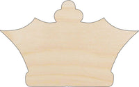 Crown Wood Craft Shape - Laser Cut Baltic Birch Unfinished DIY Wood Art Supplies CLT24 - The Wood Shape Store