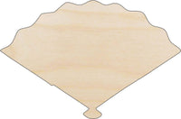 Fan Wood Craft Shape - Laser Cut Baltic Birch Unfinished DIY Wood Art Supplies CLT27 - The Wood Shape Store