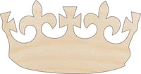 Crown Wood Craft Shape - Laser Cut Baltic Birch Unfinished DIY Wood Art Supplies CLT29 - The Wood Shape Store
