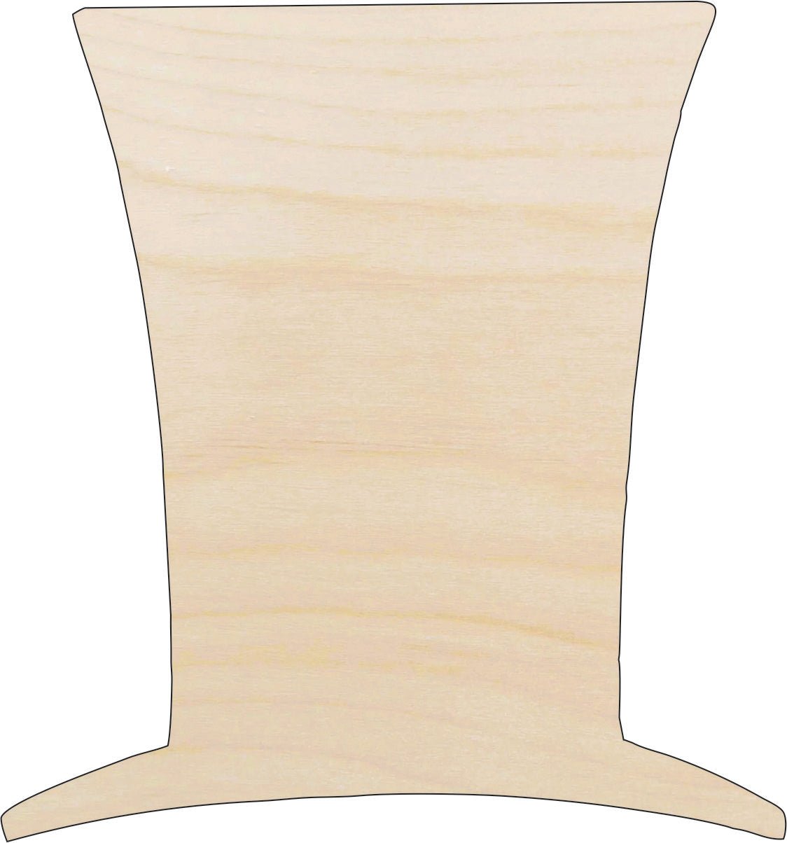 Top Hat Wood Craft Shape - Laser Cut Baltic Birch Unfinished DIY Wood Art Supplies CLT2 - The Wood Shape Store