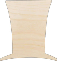 Top Hat Wood Craft Shape - Laser Cut Baltic Birch Unfinished DIY Wood Art Supplies CLT2 - The Wood Shape Store