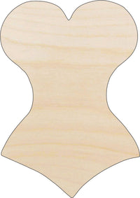 Corset Wood Craft Shape - Laser Cut Baltic Birch Unfinished DIY Wood Art Supplies CLT31 - The Wood Shape Store