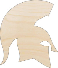 Helmet Wood Craft Shape - Laser Cut Baltic Birch Unfinished DIY Wood Art Supplies CLT33 - The Wood Shape Store