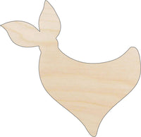 Bandana Wood Craft Shape - Laser Cut Baltic Birch Unfinished DIY Wood Art Supplies CLT45 - The Wood Shape Store