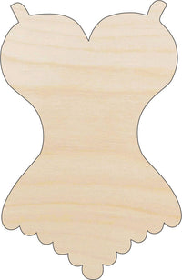 Corset Wood Craft Shape - Laser Cut Baltic Birch Unfinished DIY Wood Art Supplies CLT49 - The Wood Shape Store