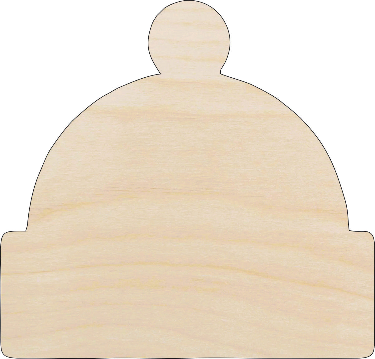 Hat Winter - Laser Cut Out Unfinished Wood Craft Shape CLT51 Hat Winter - Laser Cut Out Unfinished Wood Craft Shape CLT51