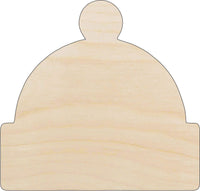 Winter Hat Wood Craft Shape - Laser Cut Baltic Birch Unfinished DIY Wood Art Supplies CLT51 - The Wood Shape Store