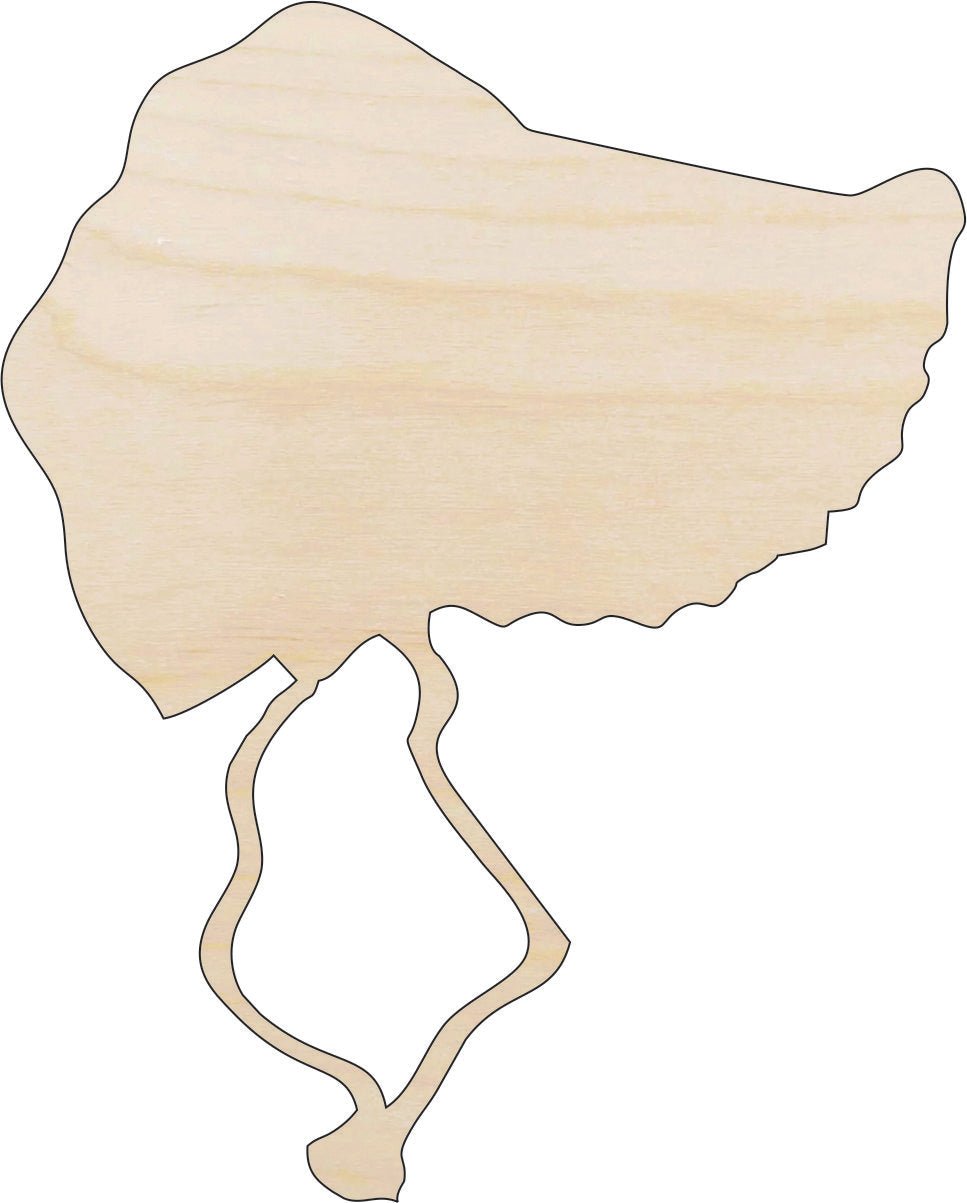 Bonnet Wood Craft Shape - Laser Cut Baltic Birch Unfinished DIY Wood Art Supplies CLT54 - The Wood Shape Store