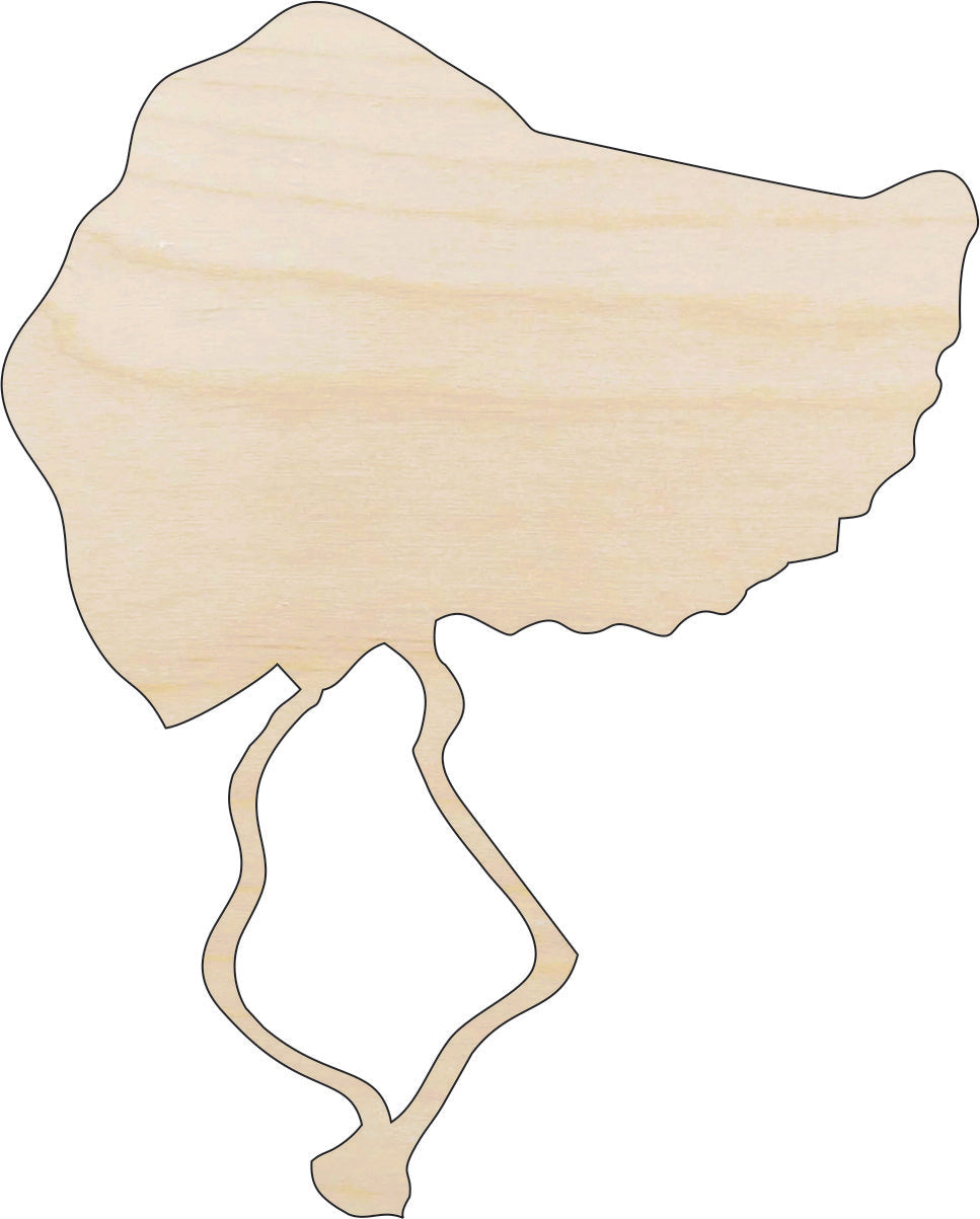 Hat Bonnet - Laser Cut Out Unfinished Wood Craft Shape CLT54 Hat Bonnet - Laser Cut Out Unfinished Wood Craft Shape CLT54