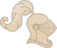 Helmet Wood Craft Shape - Laser Cut Baltic Birch Unfinished DIY Wood Art Supplies CLT4 - The Wood Shape Store