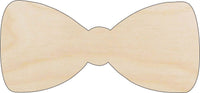 Bow Wood Craft Shape - Laser Cut Baltic Birch Unfinished DIY Wood Art Supplies CLT5 - The Wood Shape Store