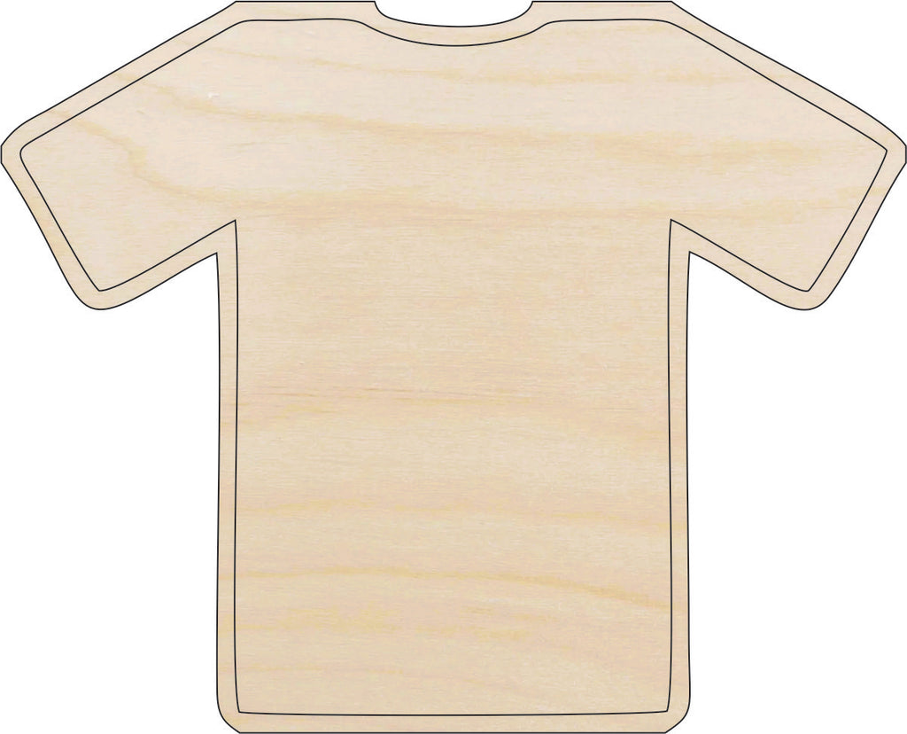 Clothing Shirt - Laser Cut Out Unfinished Wood Craft Shape CLT6