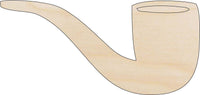 Pipe Wood Craft Shape - Laser Cut Baltic Birch Unfinished DIY Wood Art Supplies CLT70 - The Wood Shape Store