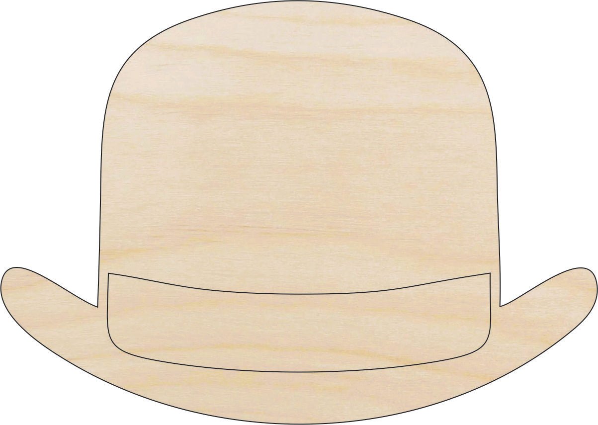 Hat Wood Craft Shape - Laser Cut Baltic Birch Unfinished DIY Wood Art Supplies CLT73 - The Wood Shape Store
