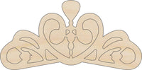 Crown Wood Craft Shape - Laser Cut Baltic Birch Unfinished DIY Wood Art Supplies CLT79 - The Wood Shape Store