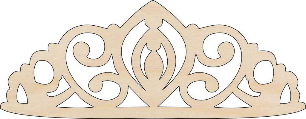 Crown - Laser Cut Out Unfinished Wood Craft Shape CLT7