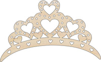 Crown Wood Craft Shape - Laser Cut Baltic Birch Unfinished DIY Wood Art Supplies CLT81 - The Wood Shape Store