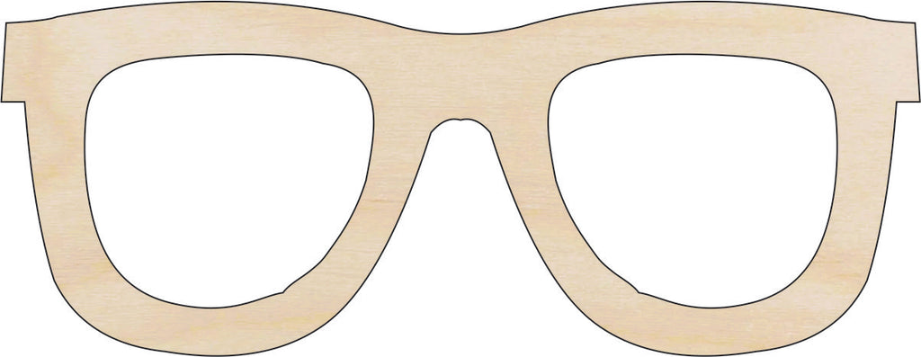 Clothing Glasses - Laser Cut Out Unfinished Wood Craft Shape CLT85