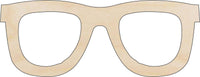 Glasses Wood Craft Shape - Laser Cut Baltic Birch Unfinished DIY Wood Art Supplies CLT85 - The Wood Shape Store